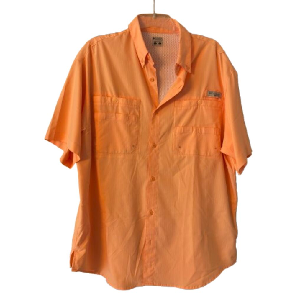 Columbia PFG Performance Fishing Gear Omni Shade Deep Sea / Fishing Lg. Shirt #R